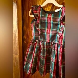Girls plaid Christmas dress Xsmall.